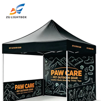 Gazebo professionnel 10x10 pieds en tissu Oxford, structure hexagonale en aluminium robuste de 50 mm, tente pliante avec logo personnalisé, pour événements et salons professionnels