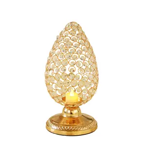 Quality and quantity assured tall gold wedding centerpieces crystal candle holders