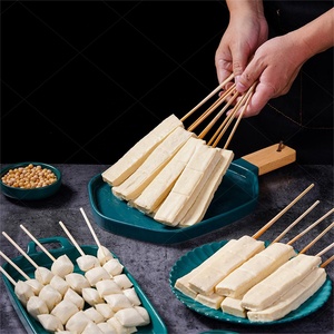 Brochetas de <span class=keywords><strong>Tofu</strong></span> Derretido Congelado al por Mayor, Palitos de <span class=keywords><strong>Tofu</strong></span> Baojiang, Snack Vegetariano Congelado para BBQ - Product Image 1
