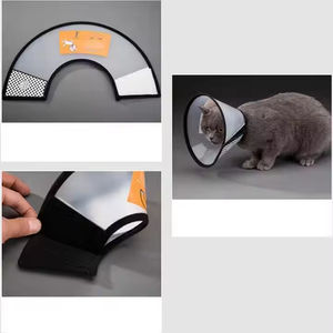 E-collier en plastique réglable pour chats chiens Style classique cônes élisabéthains Anti-morsure collier pour animaux de compagnie fourrure pour la récupération postopératoire - Product Image 4