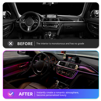 KYNCHO pour BMW Série 3 Série 4 M3 M4 F30 F31 F32 F33 F34 F36 F80 F82 Lumière ambiante LED pour voiture Symphonie 64 couleurs Éclairage intérieur automatique