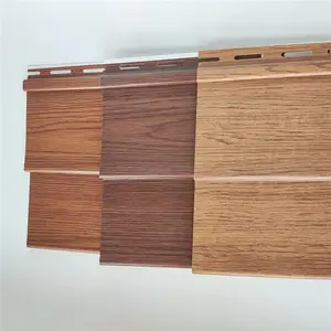 Exterior madeira grainwood parede decorativa 8 polegadas vinil tapume painel