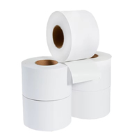 Rouleaux de papier thermique autocollant sans support, thermosensible, imperméable, pour supermarchés, 58 mm x 50 m et 65 m, taille personnalisée