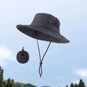 Wide Brim Women Packable Waterproof Bucket <b>Men</b> Uv Protection <b>Sun</b> Foldable Beach Fishing <b>Hat</b> - Product Image 4