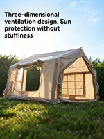 Tente gonflable 8 mètres carrés, quatre saisons, pliable, respirante, imperméable, anti-UV, pour le camping et les voyages en plein air