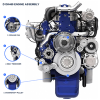 Nouveau moteur diesel turbo complet D13K460 Euro 6 12,8 L OHC 24 soupapes pour camion Volvo FH FM FMX