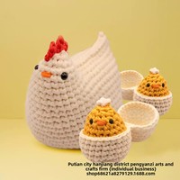 Kit de crochet DIY transfrontalier pour poupées, animaux et dessins animés, en coton au lait à quatre brins, avec tutoriel vidéo en anglais, en stock pour