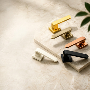 Modern Square Rose <b>Door</b> Handles <b>Locks</b> Ambidextrous Touch Control Easy Installation Premium Minimalist Design <b>Bathroom</b> Kitchen - Product Image 3