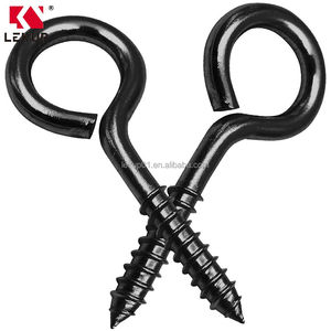 Ganci a Occhio Robusti da 5 Pollici, Viti a Occhio Grandi in Acciaio Inossidabile, Ganci a Vite Neri Antiruggine per Appendere - Product Image 2