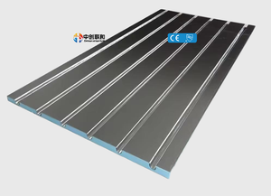 Panneau chauffant standard à rainures en <span class=keywords><strong>XPS</strong></span> avec feuille d'aluminium pour isolation en mousse <span class=keywords><strong>XPS</strong></span>, pour chauffage par le sol - Product Image 5