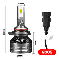 Audi T8, Phares de voiture Led à Double tube, haute puissance 60W, 2 pièces, ampoule simple