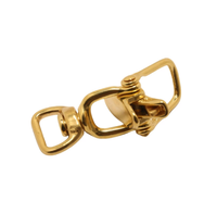 Fermoir mousqueton à fond carré en cuivre pur, boucle de sangle, accessoires de quincaillerie pour articles en cuir et bagages