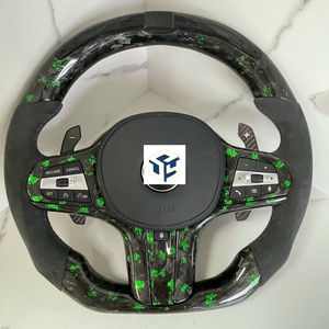 <span class=keywords><strong>Volante</strong></span> de cuero perforado LED de fibra de carbono de alta forja <span class=keywords><strong>M</strong></span> rendimiento para <span class=keywords><strong>BMW</strong></span> <span class=keywords><strong>E90</strong></span> E92 E93 <span class=keywords><strong>volante</strong></span> de coche - Product Image 1