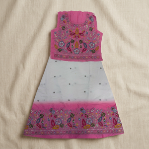 Frendi <b>Fabric</b> for Kids Wear Choli Daman Traditional <b>Indian</b> Dress Material Decorative Textile for Children Ethnic Festive Clothin - Product Image 1