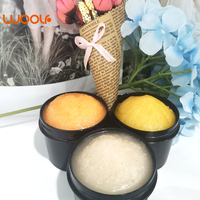 Scrub Gula Shea Butter Pembersih Lembut Krim Lulur Pengelupas Kulit untuk Mandi dan Shower