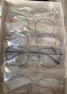 Hàn Quốc phong cách retro quang khung Cổ Phiếu giải phóng mặt bằng kim loại kính titan Kính mắt Frames hỗn hợp - Product Image 5