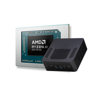 TOPC TR9 AMD Ryzen AI 9 HX370 AI Mini PC 12 núcleos 24 hilos 32GB DDR5 1TB SSD Gaming Computer PC con AMD XDNA 2 NPU y Oculink