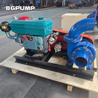 Pompa Air Diesel 4 Inci 15hp Daya Tinggi Horizontal Multistage Centrifugal untuk Irigasi Pertanian