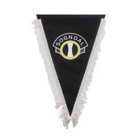 Drapeau de voiture à impression numérique pour décoration intérieure, fanion en satin sublimable à suspendre pour rétroviseur de voiture