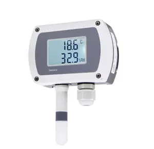 Transmissor de temperatura e umidade para instalação em esteira, com display LCD digital RS485, sensor de temperatura e umidade para estufa