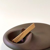 UOBOBO Tisch-Dekoration Maßgefertigter Beton- und Zement-Ovaler Räucherstäbchenhalter für Palo Santo Sticks