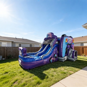 Castillo Inflable Comercial Personalizado de PVC para Fiestas, con Temática de Juegos, para Niños, Venta al por Mayor - Product Image 1