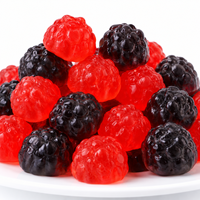 Bonbons gélifiés à la fraise et à la framboise, saveur fruitée, marque privée, fabricant de bonbons sucrés pour enfants