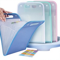 Carpeta Portadocumentos A4 de Gran Capacidad, Impermeable, de 13 Capas, Tipo Acordeón, para Oficina