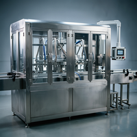 Machine de remplissage automatique de liquides à 6 têtes, remplisseuse de seaux de 20 L pour huile de lubrification, huile moteur, solvant chimique