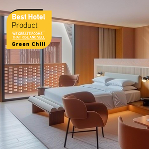 Juego de Muebles de Dormitorio para Hotel de Lujo, Diseño Interior Moderno, Cama King Size, Materiales Personalizados - Product Image 1