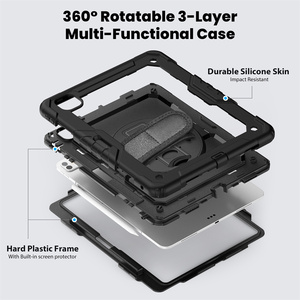 Nueva Funda Resistente para Tablet <span class=keywords><strong>iPad</strong></span> <span class=keywords><strong>Pro</strong></span> 13 2025 M5 A3360 con Protector de Pantalla Integrado, Funda Antigolpes con Correa para el Hombro - Product Image 2