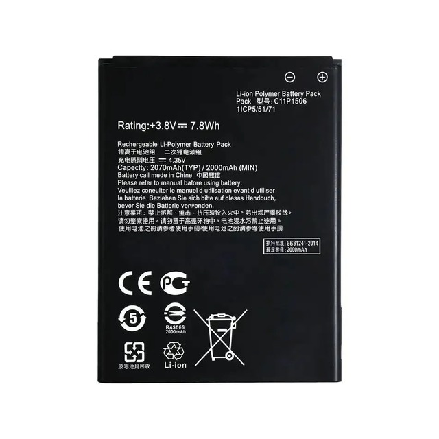 C11P1506 3000mAh Replacement Battery for Asus Zenfone 2 Laser ZE601KL CE RoHS Wholesale Bulk High Capacity Li-Polymer Stock