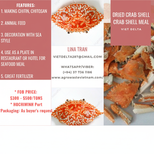 Coquille de crabe séchée, farine de coquille de crabe, engrais organique/aliment pour animaux - Product Image 1