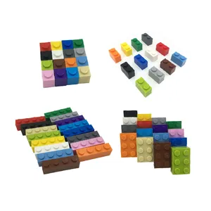 DIY Plastic Block Freely Assemble Multiple Hight Brick Building Blocks 1X1 2X1 Parts Educational Toys