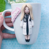 Mug cadeau en argile polymère Doctoress, mug fait main, mug en céramique, mug cadeau