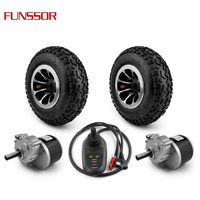 Kit moteur pour fauteuil roulant DIY, pneu gonflable de 9 pouces, moteur 24V 250W avec contrôleur à joystick pour scooter de mobilité