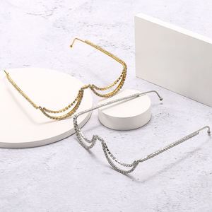 Lunettes de luxe sans monture pour femmes 2025 – Montures sans verres avec strass - Product Image 2