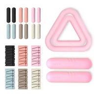 Pesas de tobillo 2Lbs 2Kg Pulsera de mano de silicona Pesas de gimnasio a granel Pesas De Muneca Pulsera ajustable suave Peso de muñeca para piernas