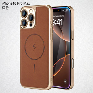 Per <span class=keywords><strong>iPhone</strong></span> 16 Pro Max Desert Gold in pelle custodia protettiva magnetica a ricarica rapida adatta per <span class=keywords><strong>iPhone</strong></span> 15 14 13 12 11 - Product Image 5