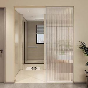 Pantallas de Vidrio Templado con Texturas de Arcoíris y Ondas de Agua <span class=keywords><strong>para</strong></span> Paredes Divisorias de <span class=keywords><strong>Media</strong></span> Altura en Sala de Estar, Pasillo y Baño - Product Image 2
