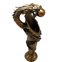 Medallas de Trofeo de Dragón Portátiles de 40 cm, Personalizadas, de Alta Calidad, en Cobre y Aluminio, Grabadas y Bañadas en Oro/Plata/Bronce, con Logotipo Personalizado
