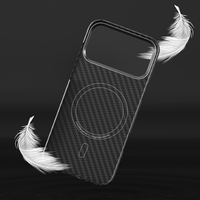 JOYPORODO V-K01 Étui de téléphone magnétique en fibre d'aramide de luxe, ultra-léger et fin, offrant une sensation tactile ultime pour iPhone Android