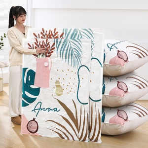 Ropa de viaje Embalaje al vacío Ahorro de espacio Almacenamiento Bolsas selladas al vacío para ropa Fuerte ahorro de espacio Bolsa de almacenamiento al vacío - Product Image 6