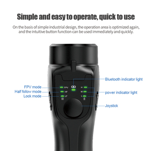 Yeni liste F8 Gimbal <span class=keywords><strong>3</strong></span> eksen profesyonel cep telefonu sabitleyici Tripod Vlog Selfie canlı Gimbal sabitleyici el - Product Image 3
