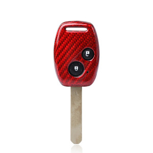 Funda de Fibra de Carbono para Llave de 2 Botones, Color Rojo, para <span class=keywords><strong>Honda</strong></span> CR-V Odyssey Pilot - Product Image 3
