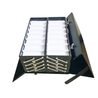 Lujo 80PCs PU Marco óptico Maleta Gafas Caja plegable Gafas portátiles Vitrinas con cerradura codificada