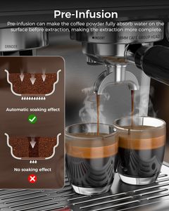 <span class=keywords><strong>Cafetera</strong></span> Eléctrica PANCERKA Profesional para Espresso y Cappuccino, <span class=keywords><strong>Programable</strong></span> para Uso Doméstico o Comercial, Portátil para Hoteles - Product Image 3