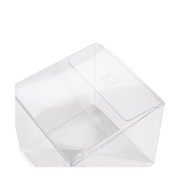 Cristal clair Pop & lock box Cube Cadeau Acétate Boîte Transparent PET Vinyle PVC Emballage Boîtes En Plastique