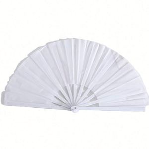 Ventilateur pliant 13 pouces en plastique à bruit fort, 100% sublimation, vierge, classique, pour DIY personnalisé par presse à chaud, Nouvel An - Product Image 1