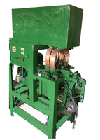 Machine de fabrication et de soudage de chaînes à maillons ovales en fil de fer en acier doux avec moteur de 1,5 kW 380 V à alimentation manuelle et pompe